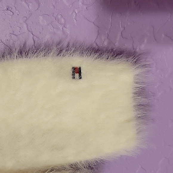 2 Tommy Hilfiger bundle 1 gray size xs 4-5 1 white faux fur xs 4-5 - Picture 4 of 7